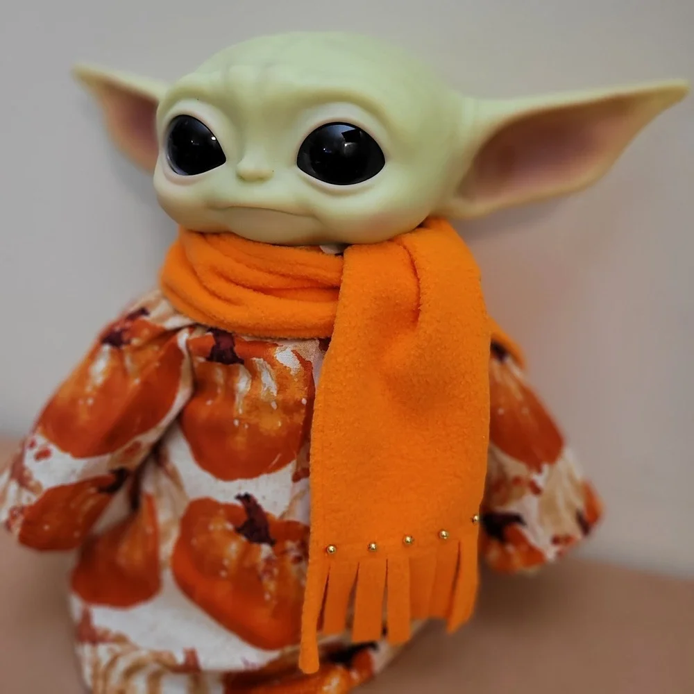 2pc. Fall Pumpkin Outfit & Scarf set for 11